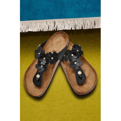 Birkenstock Кожени джапанки Birkenstock Gizeh Flowers (1026719)