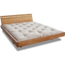 Futons WOOD 04 natural oak bed z duba Coffee oak