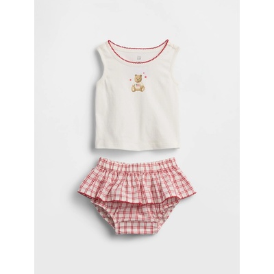 GAP Baby outfit set Brannan Bear Červená