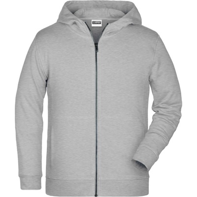 Daiber JN 8026K dětská mikina na zip grey heather