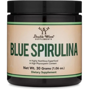 Double Wood Supplements Blue Spirulina, 30 g, Double Wood