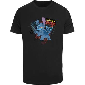 MERCHCODE Тениска Lilo & Stitch Easily Distracted Tee black XXLUB-MC1243-00007 - , размер S