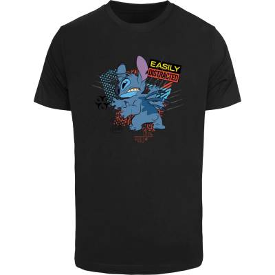 MERCHCODE Тениска Lilo & Stitch Easily Distracted Tee black XXLUB-MC1243-00007 - , размер S