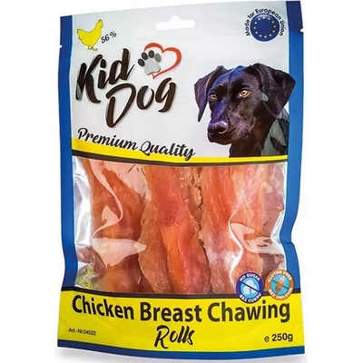 KidDog Kuracie prsia na byvolej tyčinke, 250 g