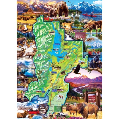 Masterpieces - Puzzle National Parks - Grand Teton National Park - 1 000 piese