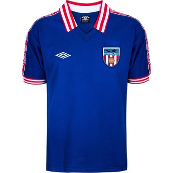 Image 1 of Score Draw Футболна фланелка Score Draw SD Sunderland Retro Away Shirt 1978 Adults - Blue/White