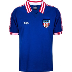 Score Draw Футболна фланелка Score Draw Score Draw Sunderland Away Shirt 1978 - Blue/White
