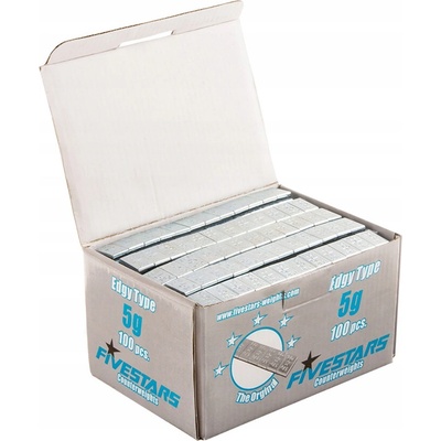Fivestars Nalepovacie závažie SILVER 60g pásik (5g) 100ks