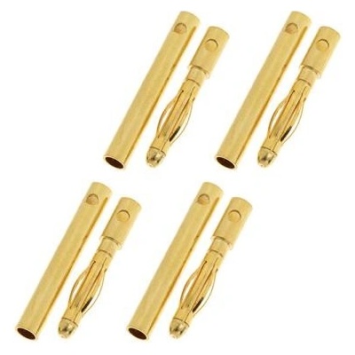 GForce Konektor zlacený 2.0mm 4 páry GF-1000-001