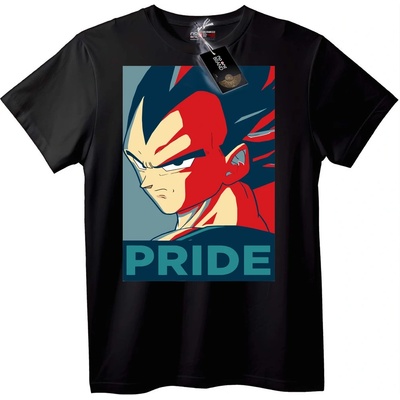NOONEBRAND Тениска с гордостта на Vegeta от аниме - 4XL, White