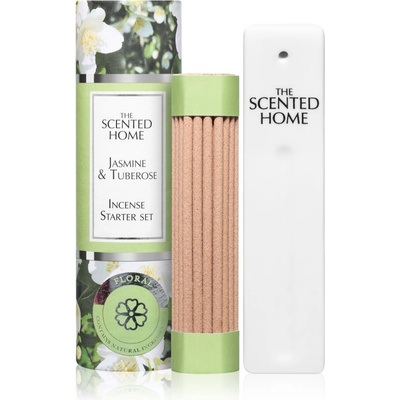 Ashleigh & Burwood Sada vonných tyčinek mini s keramickým stojanem JASMINE & TUBEROSE 12 cm