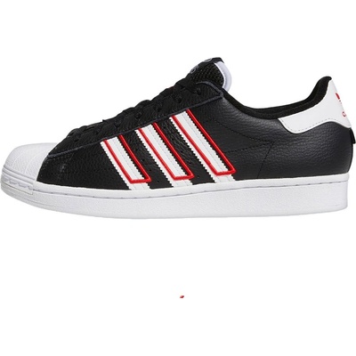 Adidas Originals Superstar Shoes Black/Red - 46