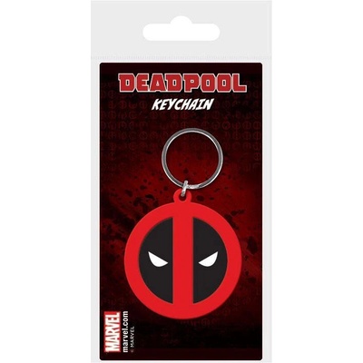 Prívesok na kľúče Deadpool Face Rubber Keychain