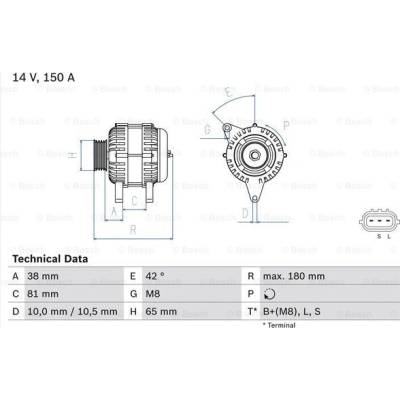 BOSCH Generátor 0 986 081 960
