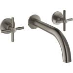 GROHE Atrio вграден смесител за умивалник с 3 елемента, четкан антрацит, твърд графит (20164AL3)
