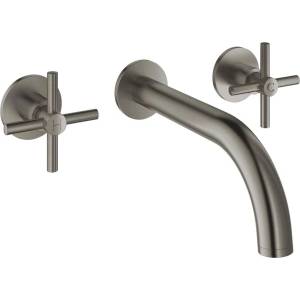 GROHE Atrio вграден смесител за умивалник с 3 елемента, четкан антрацит, твърд графит (20164AL3)