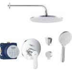 SANITINO - Душ комплект Grohe със смесител и скрито тяло, аксесоари kielle, хром SANI21GKK017 (SANI21GKK017)