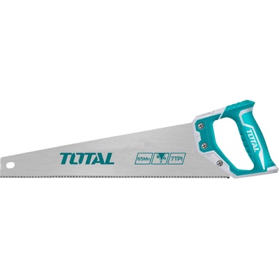 TOTAL Трион ръчен с 2k дръжка total, 7 tpi, 400 мм - за дърво и пластмаса (tl tht55400)