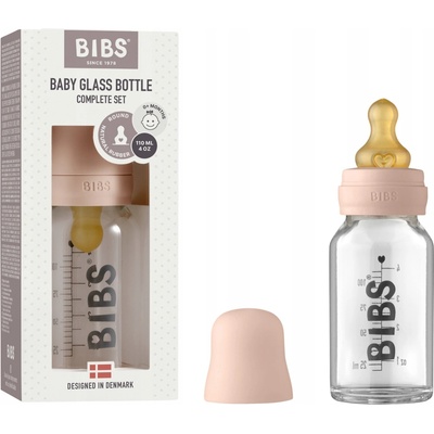 Bibs Baby Bottle sklenená fľaša 110ml blush