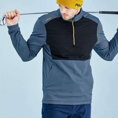 Ping Astbury 1/2 Zip Hybrid Jacket Blue Fusion/Navy