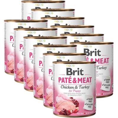 Brit Paté & Meat Puppy 12 x 800 g