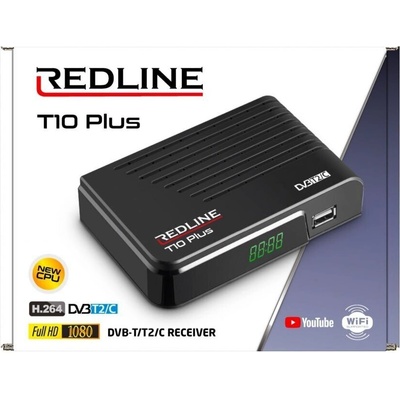 REDLINE КОМБИНИРАН ПРИЕМНИК redline t10 plus hd cable, КАБЕЛНА И ЕФИРНА ТЕЛЕВИЗИЯ, dvb-t/t2/c (t10 plus hd cable)