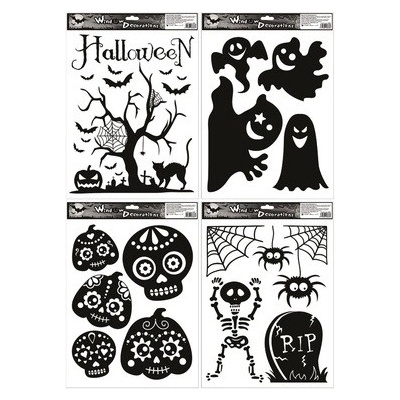 Anděl Přerov Okenní fólie Halloween 30x42 cm, mix motivů