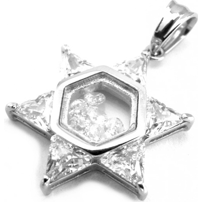 Steel Jewelry Přívěsek hvězda z chirurgické oceli PR160406
