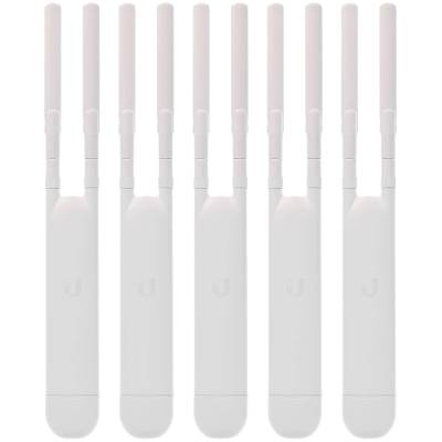 5-PACK of UAP-AC-M-EU Networking Interface - (1) 10/100/1000 Ethernet Port/ Power Method 24V Passive PoE (Pairs 4, 5+; 7, 8 Return); 802.3af Alternative A (Pairs 1, 2+; 3, 6 Return)(Supported (UAP-AC-M-5)