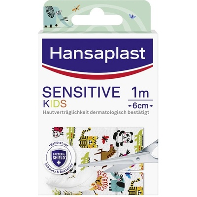Hansaplast Sensitive Kids zvířátka 1 m x 6 cm náplast 1 ks