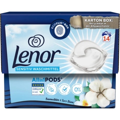 Lenor Pods Kapsuly All in 1 Sensitive 14 PD