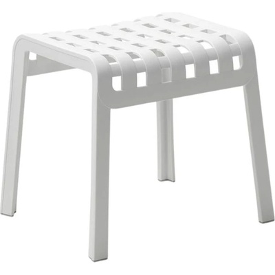 Nardi Bílá plastová zahradní podnožka Poggio