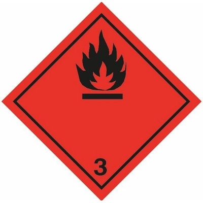 Značka ADR č. 3, magnetická fólie 0,5 mm (25 x 25 cm)