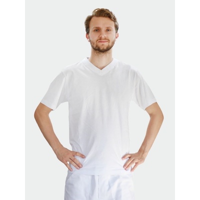 Artep pánské tričko do V s krátkým rukávem bílé