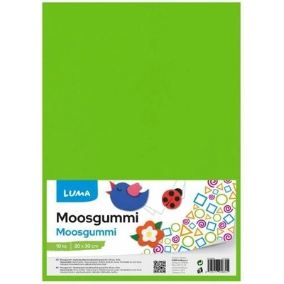 MOOSGUMMI A4 zelená světle LUMA, 10ks
