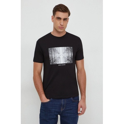 Armani Exchange tričko čierne