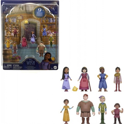 Mattel Disney Princess Přání Sada 8 ks mini panenek