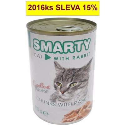 SMARTY Cat Králik chunks 410 g