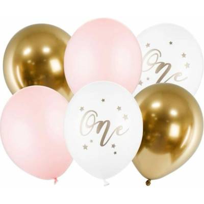 Sada latexových balónikov 1. narodeniny Dievča, 30cm PartyDeco