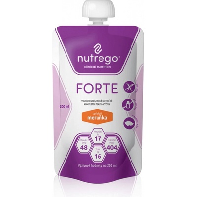 NUTREGO FORTE S PŘÍCHUTÍ MERUŇKA POR SOL 12X200ML
