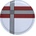 Born in Sweden Поднос за сервиране Cross Thin 46 см червен (7340309)