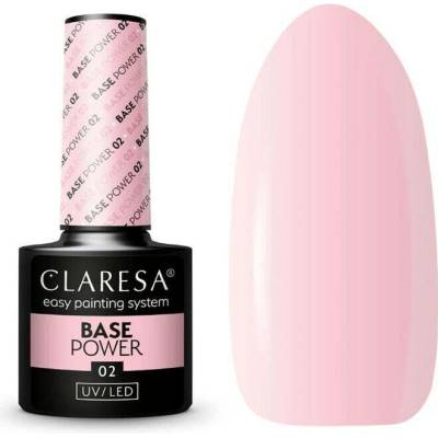 CLARESA Power Base gel lak 02 růžový 5 g