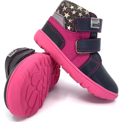 KTR dětské FR2304 black fuchsia star