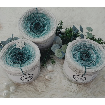 Mishastyle Eukalyptus (stříbrný lunární lurex) 3nitka návin: 1500m