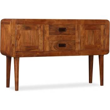 vidaXL Бюфет масивно дърво с меден финиш 120x30x75 см (244682)