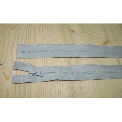 Zips kostenný šedá 5mm deliteľný 60cm