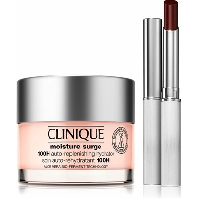 Clinique Almost Lipstick MS 100H Clinique Almost Lipstick 1,9 g + Clinique Moisture Surge 100H Auto-Replenishing Hydrator hydratačný gélový krém 50 ml