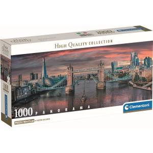 Clementoni Панорамен пъзел Clementoni от 1000 части - Отвъд река Темза (39896)