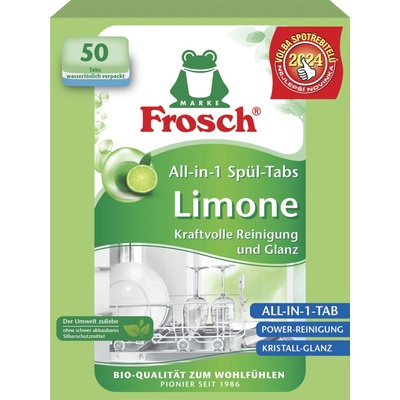 FROSCH EKO Tablety do umývačky All-in-1 Citrón 50 tabliet