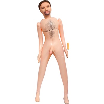 Hott Products Unlimited Супер реалистична вибрираща надуваема секс кукла Джъстин